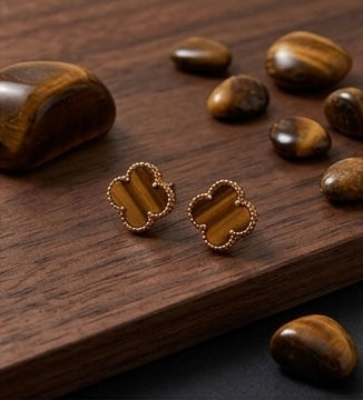 Boucles d'oreilles à 4 trèfles